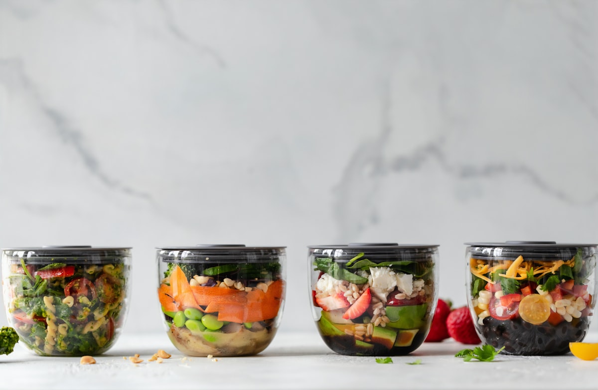 Healthy breakfast bowl with fresh fruits, grains, and plant-based proteins prepared by student